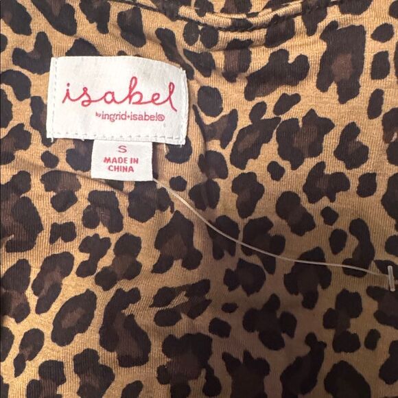 Isabel by Ingrid & Isabel Animal Print Long Sleeve Ruched Maternity Dress S NEW - Picture 10 of 10